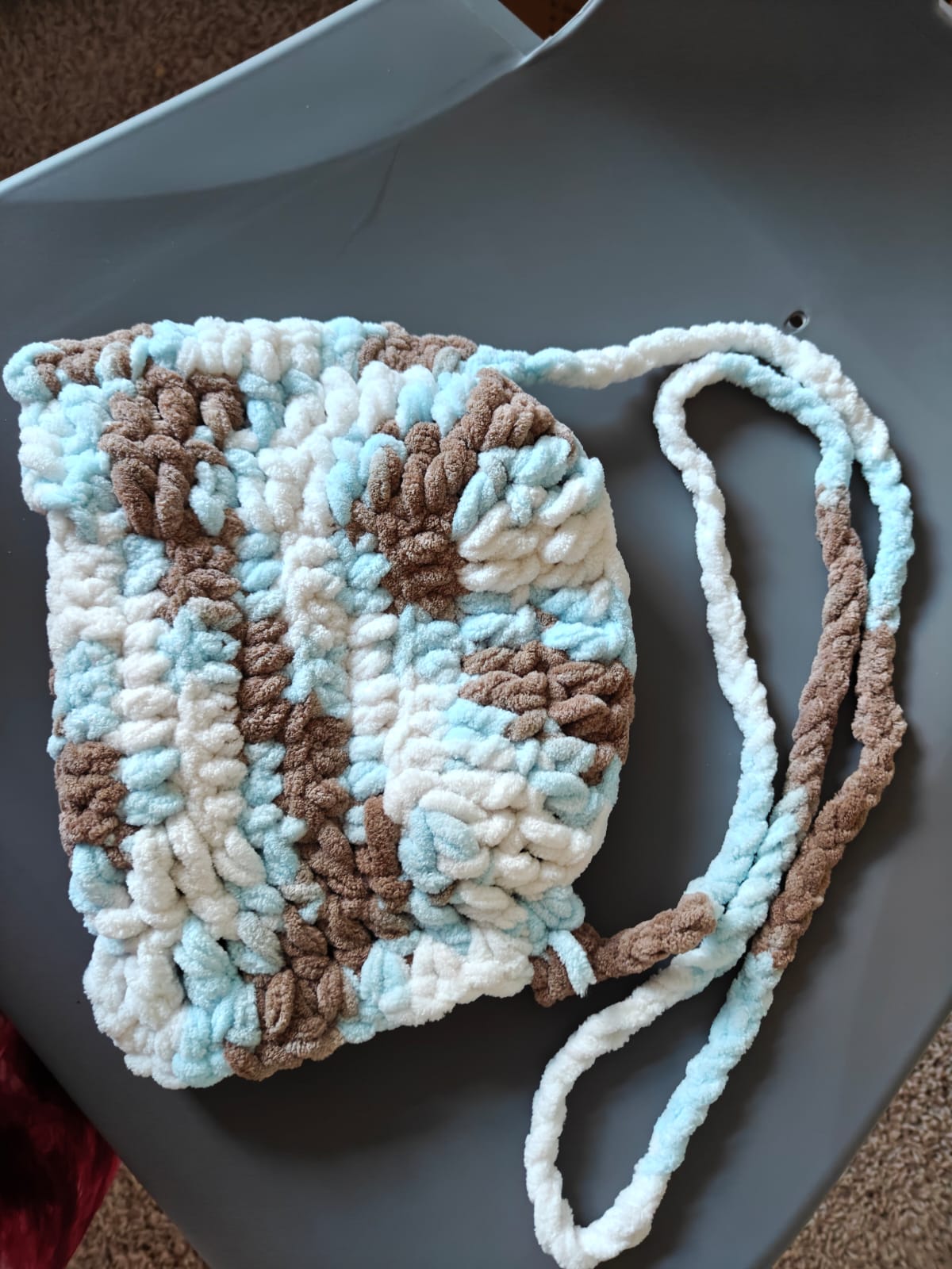 Crochet sunflower motif